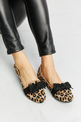 Forever Link Leopard Bow Detail Flats